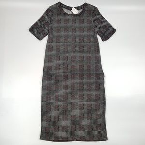 Sweet Claire | Black Gray Red Bodycon Dress NWT